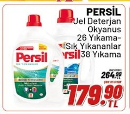 Persil Jel Deterjan Okyanus 26 Yıkama-Şık Yıkananlar 38 Yıkama