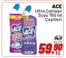 Ace Ultra Çamaşır Suyu 750 Ml