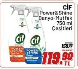 Cif Power&Shine Banyo-Mutfak 750 Ml