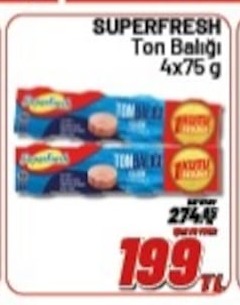 Superfresh Ton Balığı 4X75G