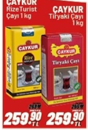 Çaykur Rize Turist Çayı 1 Kg, Çaykur Tiriyaki Çayı 1 Kg