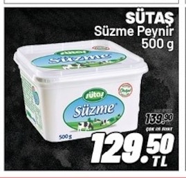 Sütaş Süzme Peynir 500 G