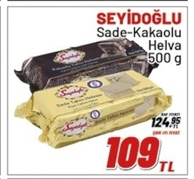 Seyidoğlu Sade-Kakaolu Helva 500G