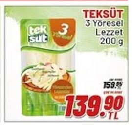 Teksüt 3 Yöresel Lezzet 200G