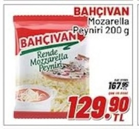 Bahçıvan Rendelenmiş Mozzarella Peyniri 200 G