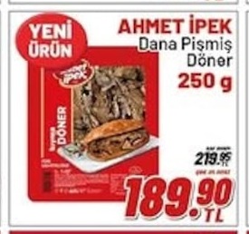 Ahmet Ipek Dana Pişmiş Döner 250G