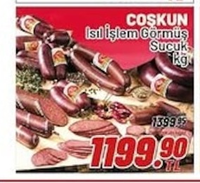 Coşkun Isıl İşlem Görmüş Sucuk Kg