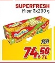 Superfresh Mısır 3X200G