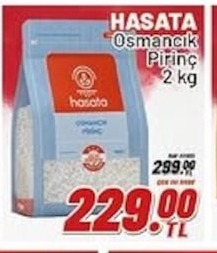 Hasata Osmancik Pirinç 2 Kg
