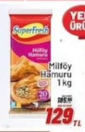 Superfresh Milföy Hamuru 1Kg