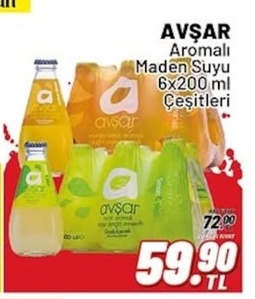 Avşar Aromalı Maden Suyu 6X200 Ml