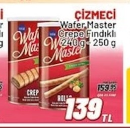 Çizmeci Wafer Master Krep Fındıklı 240 G - 250 G