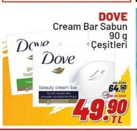 Dove Cream Bar Sabun 90G