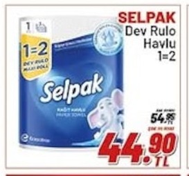 Selpak Dev Rulo Havlu 1