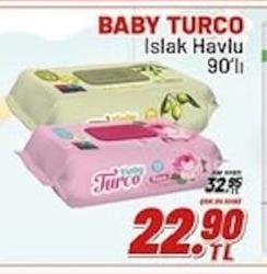 Baby Turco Islak Havlu 90'Lı