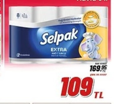 Selpak Extra Kağıt Havlu 8'Li
