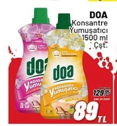 Doa Konsantre Yumuşatıcı 1500 Ml Çeşitleri