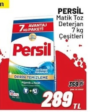 Persil Matik Toz Deterjan 7 Kg Çeşitleri
