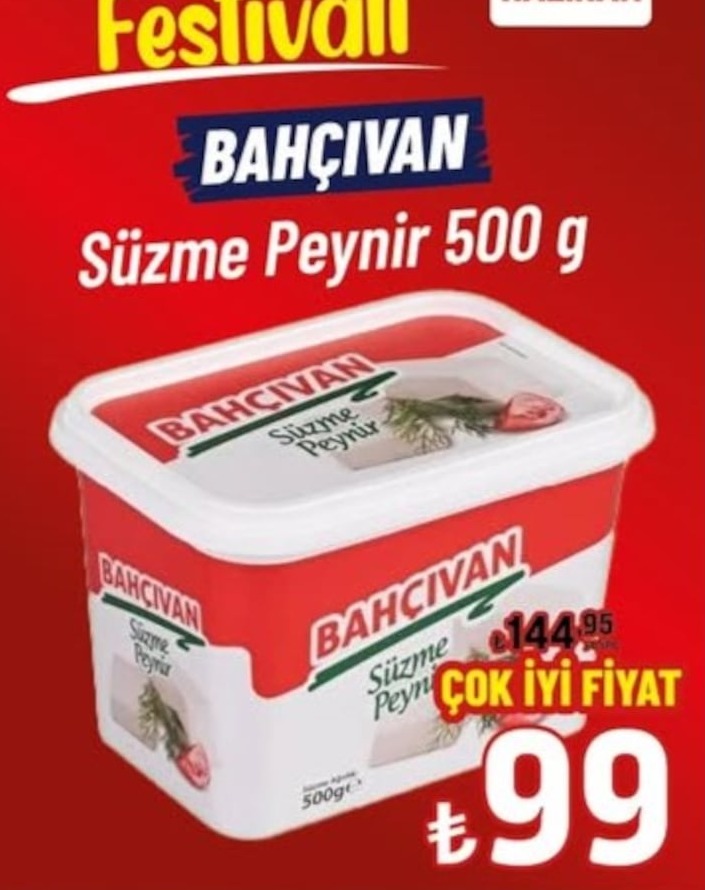 Bahcivan Süzme Peynir 500 G