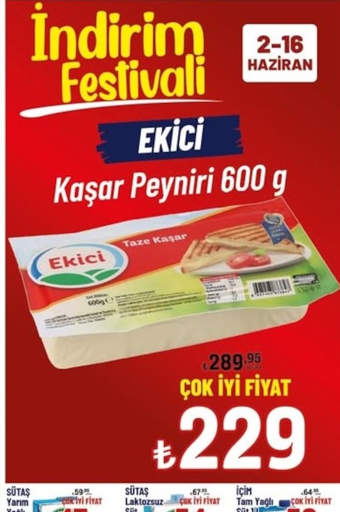 Ekici Kaşar Peyniri 600G