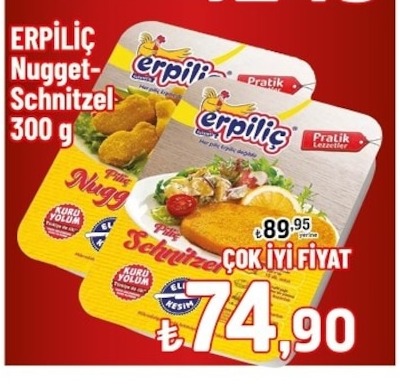 Erpiliç Nugget Schnitzel 300 G