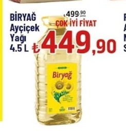 Biryağ Ayçiçek Yaği 4.5 L