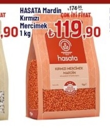 Hasata Mardin Kirmizi Mercimek 1Kg