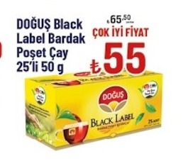 Doğuş Black Label Bardak Poşet Çay 25'Li 50G