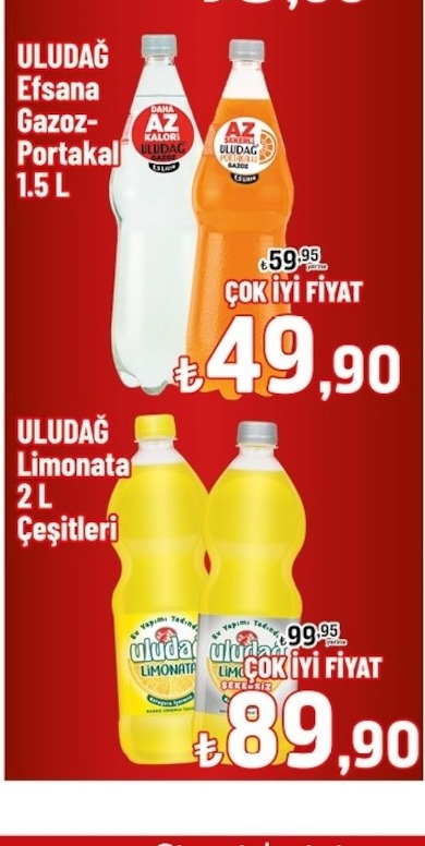 Uludağ Efsana Gazoz Portakal 1.5 L