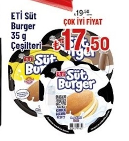 Eti Süt Burger 35 G