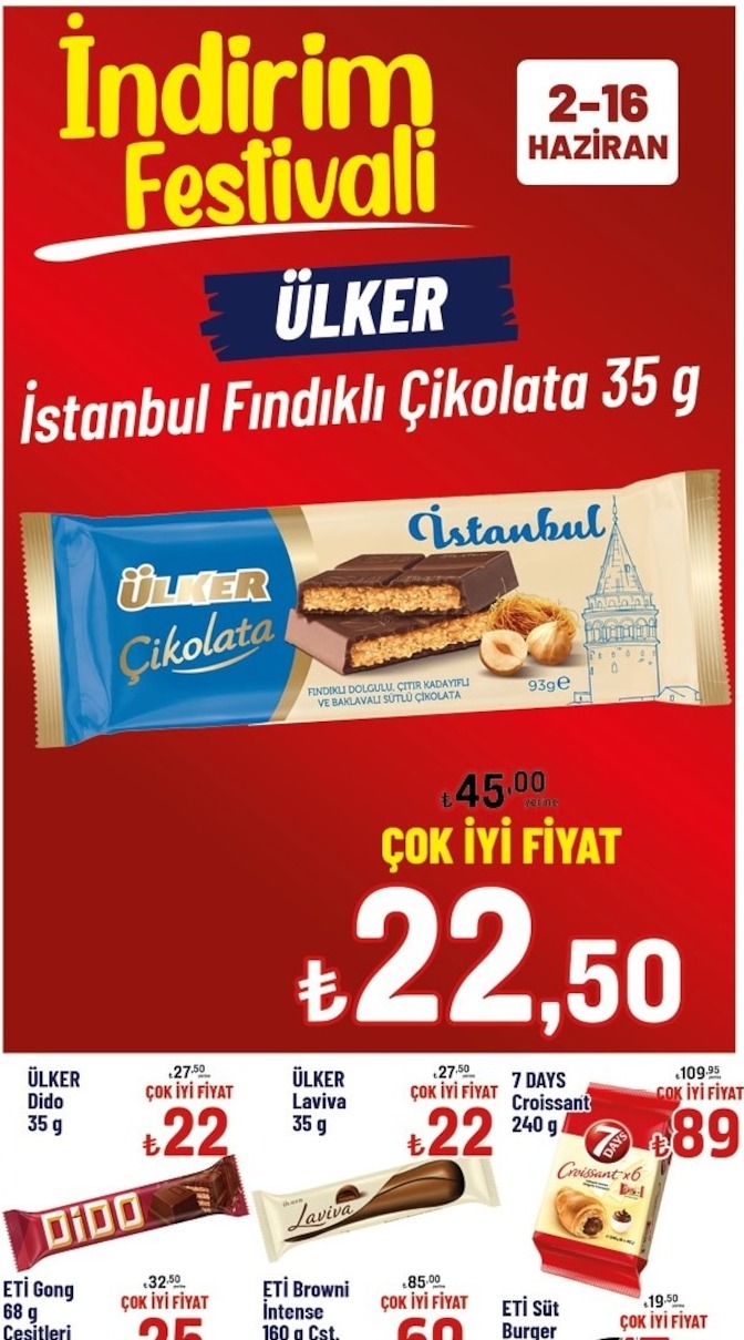 Ülker İstanbul Fındıklı Çikolata 35 G