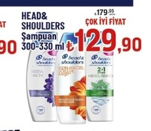 Head & Shoulders Şampuan 300-330 Ml
