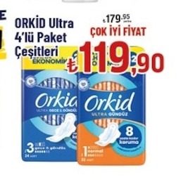 Orkid Ultra 4'Lü Paket Çeşitleri