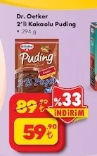 Dr. Oetker 2'Li Kakaolu Puding 294 G
