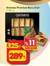 Gramas Premium Kuru İncir 200 G