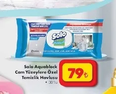 Solo Aquablock Cam Yüzeylere Özel Temizlik Havlusu 30'Lu