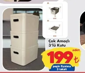 Çok Amaçlı 3'Lü Kutu