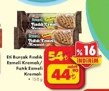 Eti Burçak Fındık Ezmeli Kremalı/Fıstık Ezmeli Kremalı 158 G