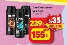Axe Deodorant Çeşitleri 150 Ml