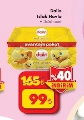 Dalin Islak Havlu 3X56 Adet