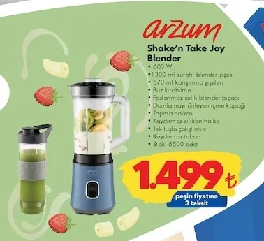 Arzum Shake'N Take Joy Blender