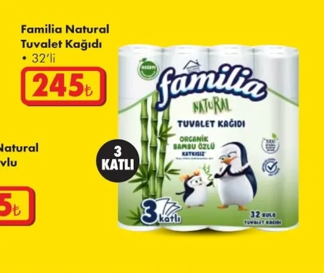 Familia Natural Tuvalet Kağıdı 32'Li