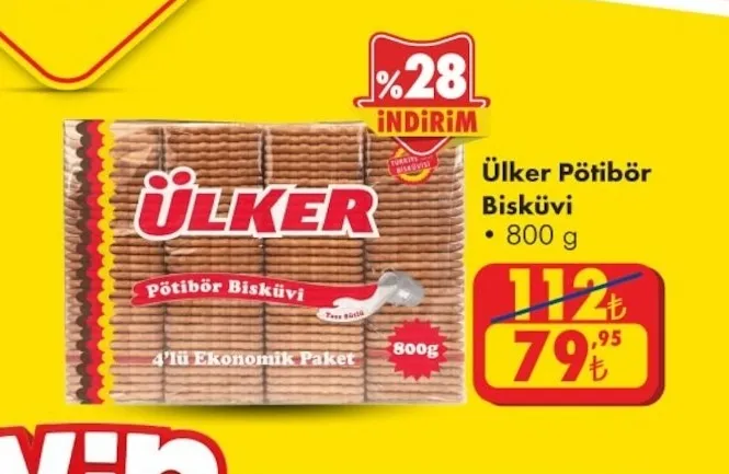 Ülker Pötibör Bisküvi 800 G