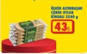 Ülker Altınbaşak Çörek Otlu&Kinoalı 5X40 G