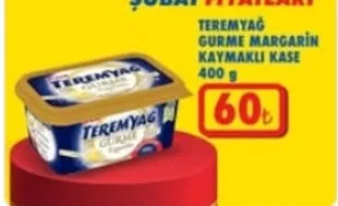 Teremyağ Gurme Margarin Kaymaklı Kase 400 G