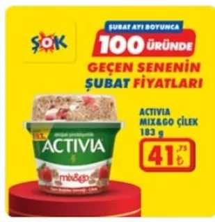 Activia Mix&Go Çilek 183 G