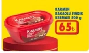 Karmen Kakaolu Fındık Kreması 500 G