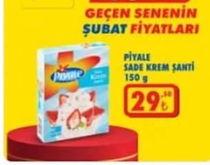 Piyale Sade Krem Şanti 150 G