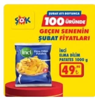 İnci Elma Dilim Patates 1000 G