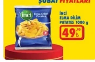 İnci Elma Dilim Patates 1000 G